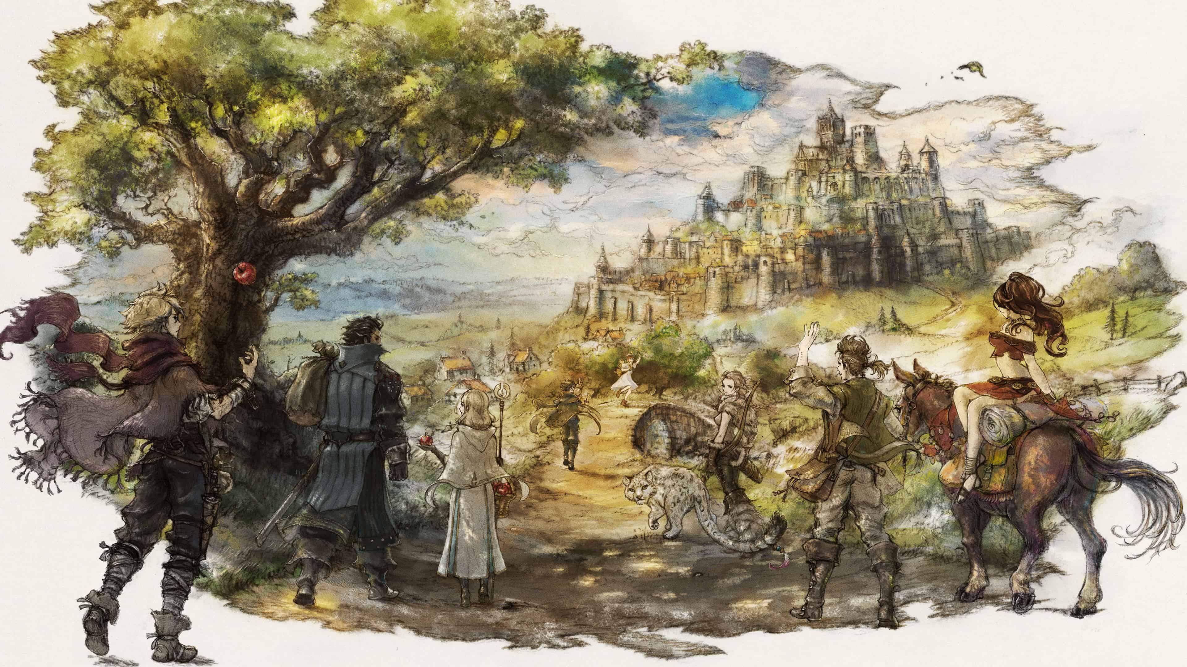 Octopath Traveler Uhd 4k Wallpaper - Octopath Traveler Wallpaper 4k - HD Wallpaper 