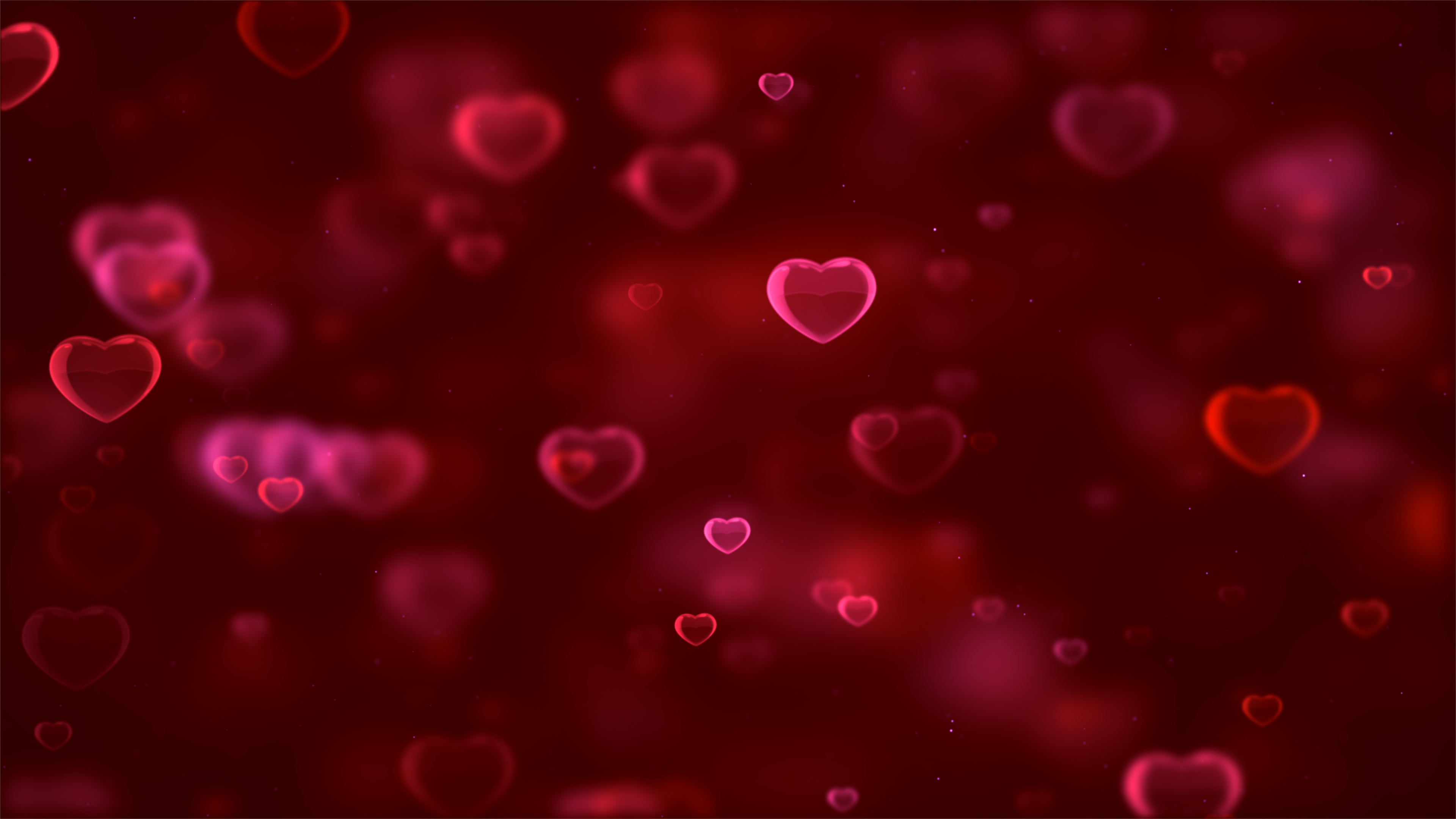 Love Hearts Red Background 4k Wallpapers - Love Red Background Hd - HD Wallpaper 