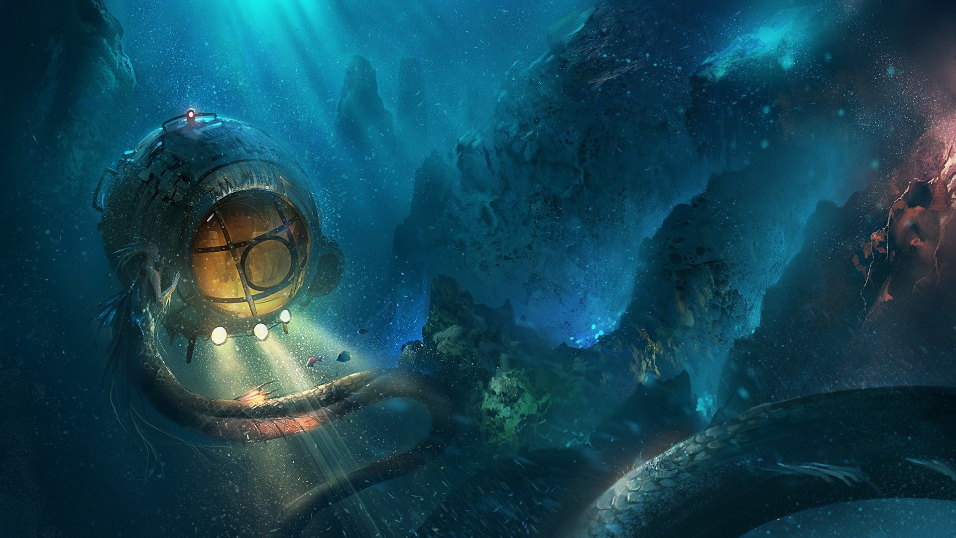 Underwater Fantasy Art - 1920x1080 Wallpaper - teahub.io