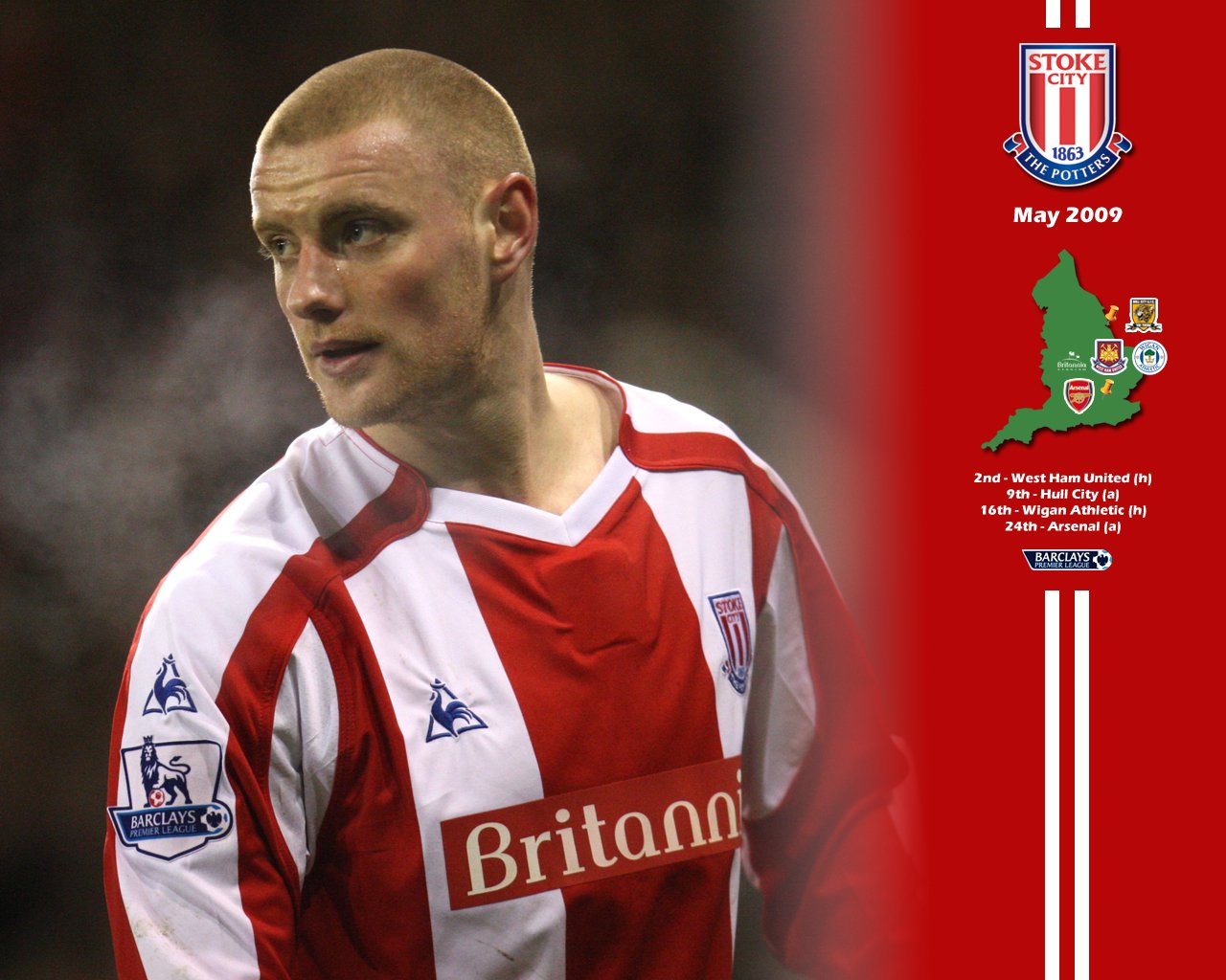 Stoke City Fc Wallpapers 1280*1024 Wallpaper - Stoke City 2009 - HD Wallpaper 