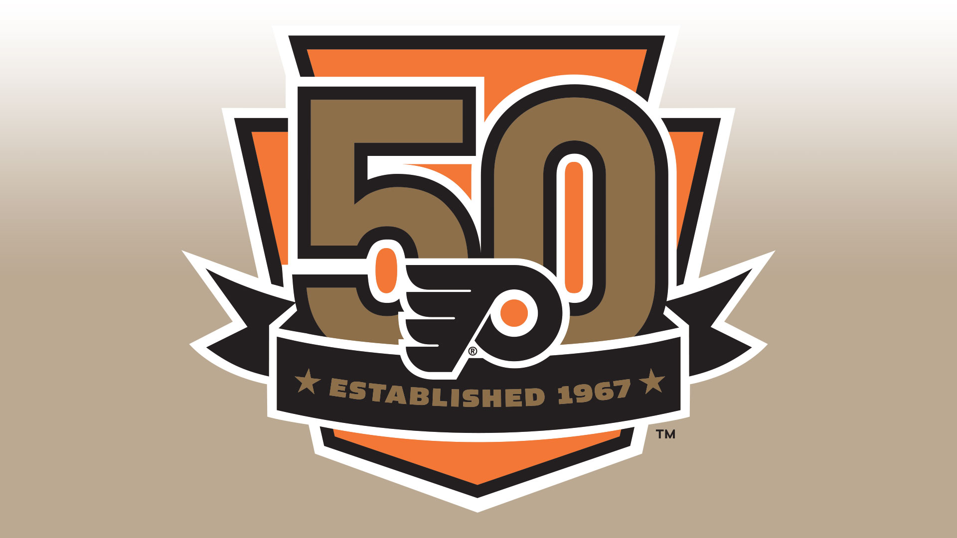 Flyers 50th Logo - Philadelphia Flyers 50th Anniversary - HD Wallpaper 