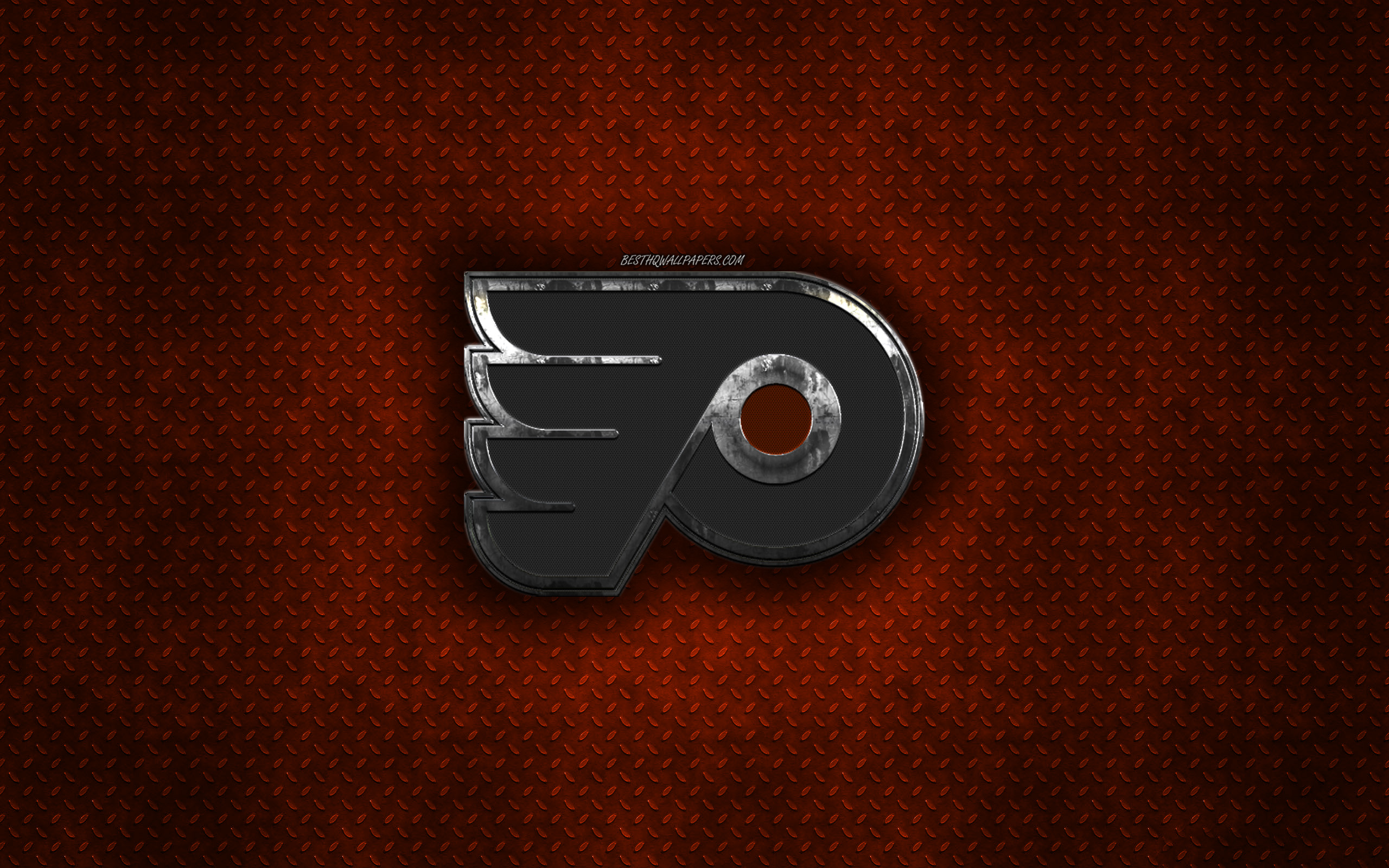 Philadelphia Flyers, American Hockey Club, Orange Metal - Emblem - HD Wallpaper 
