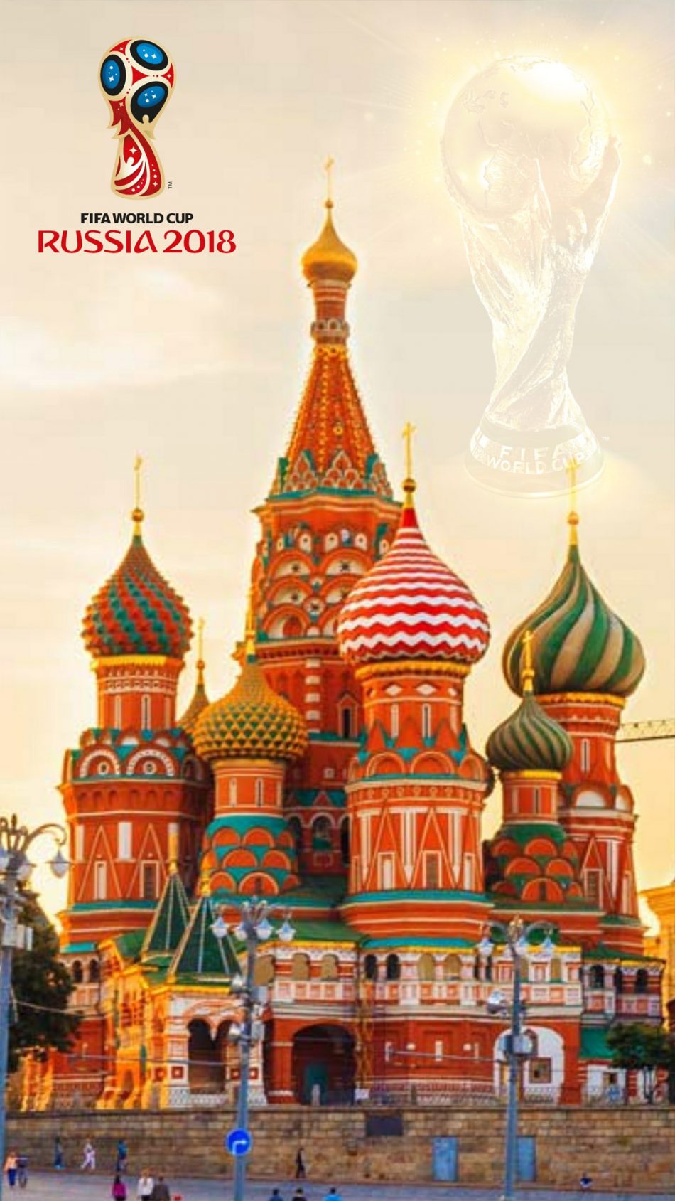 Russia Fifa World Cup 2018 Hd Mobile Wallpaper - Saint Basil's Cathedral - HD Wallpaper 