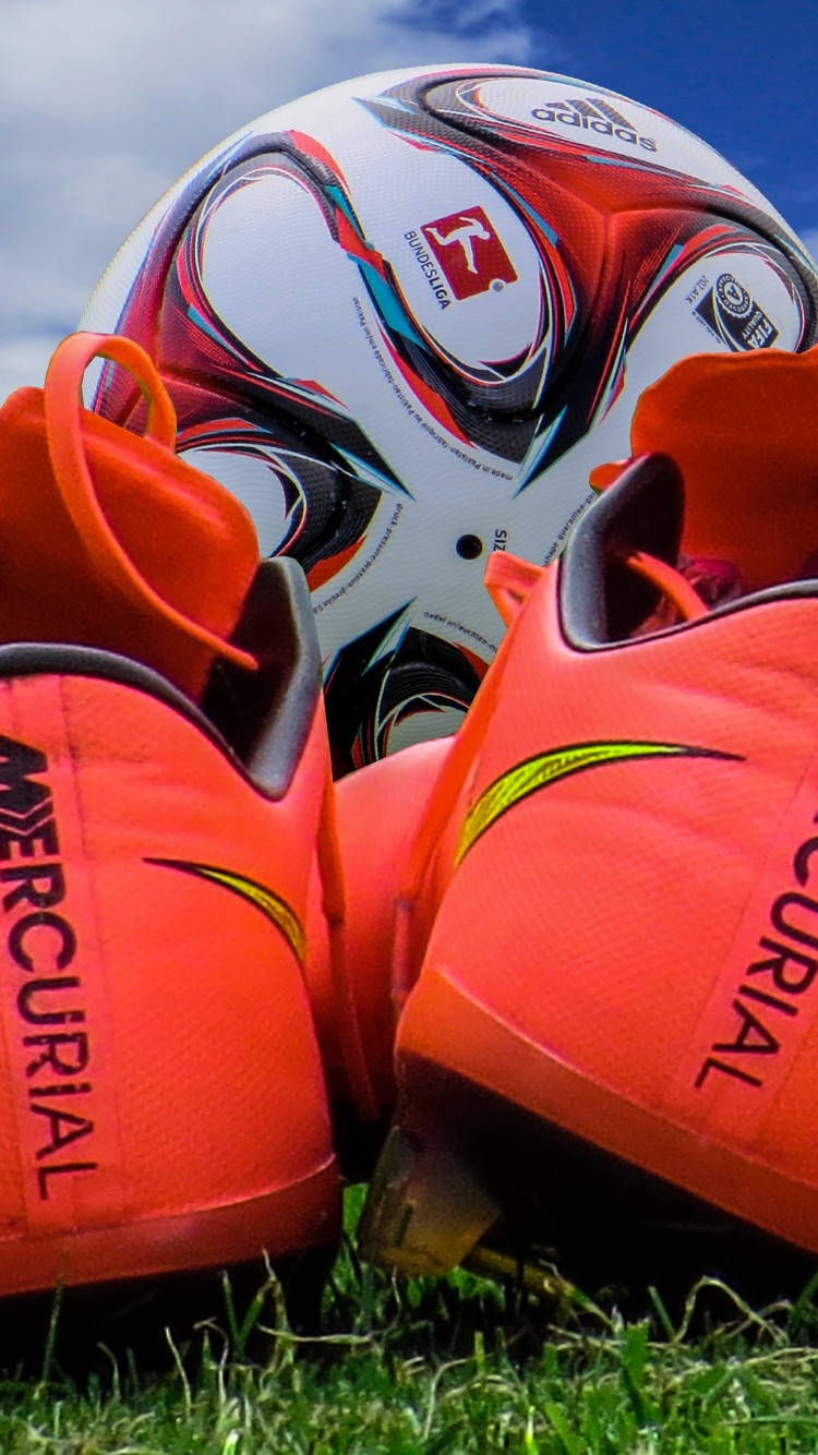 Soccer Ball Cleats Background - HD Wallpaper 