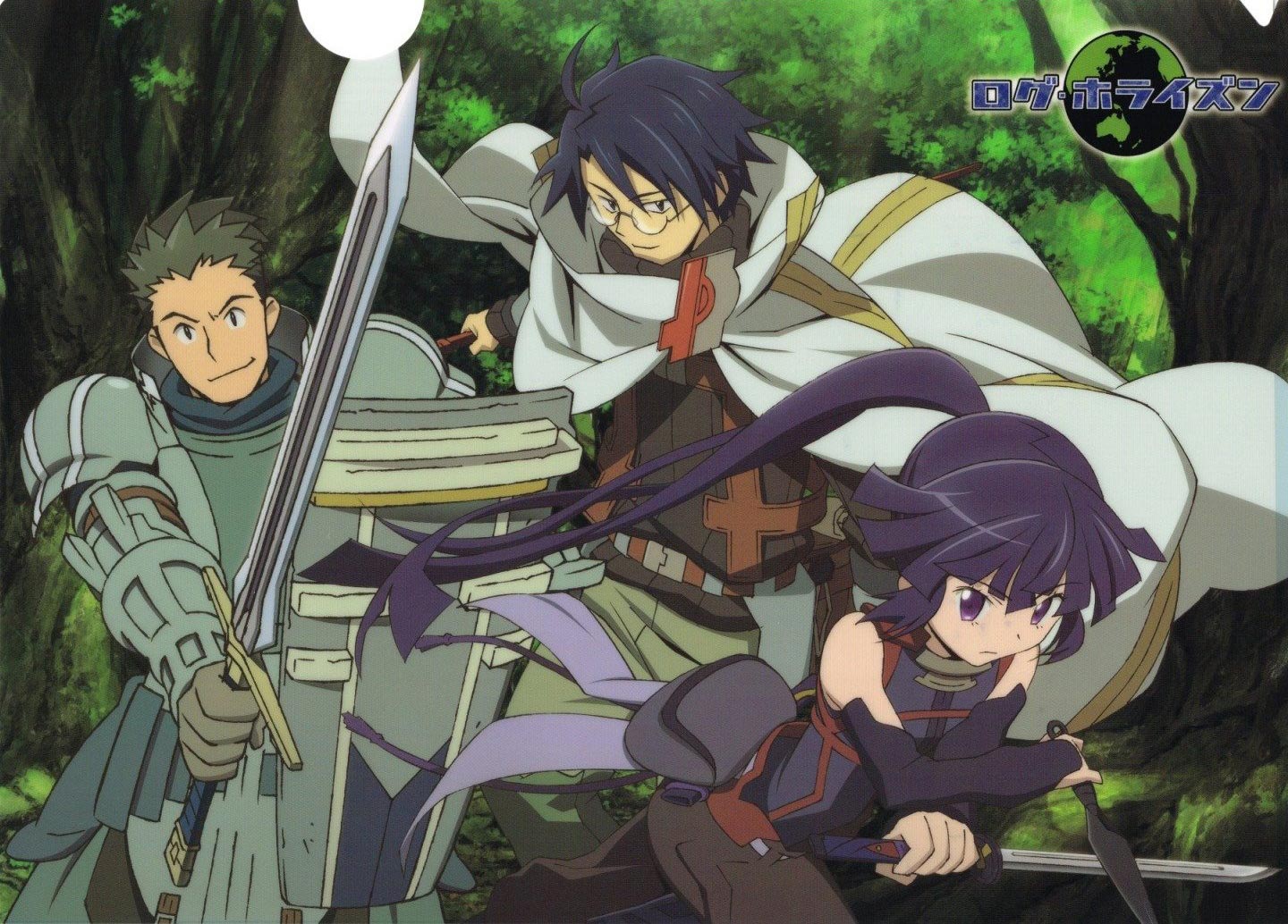 Log Horizon Shiroe Akatsuki Naotsugu Wallpaper - Log Horizon Akatsuki Shiroe And Naotsugu - HD Wallpaper 