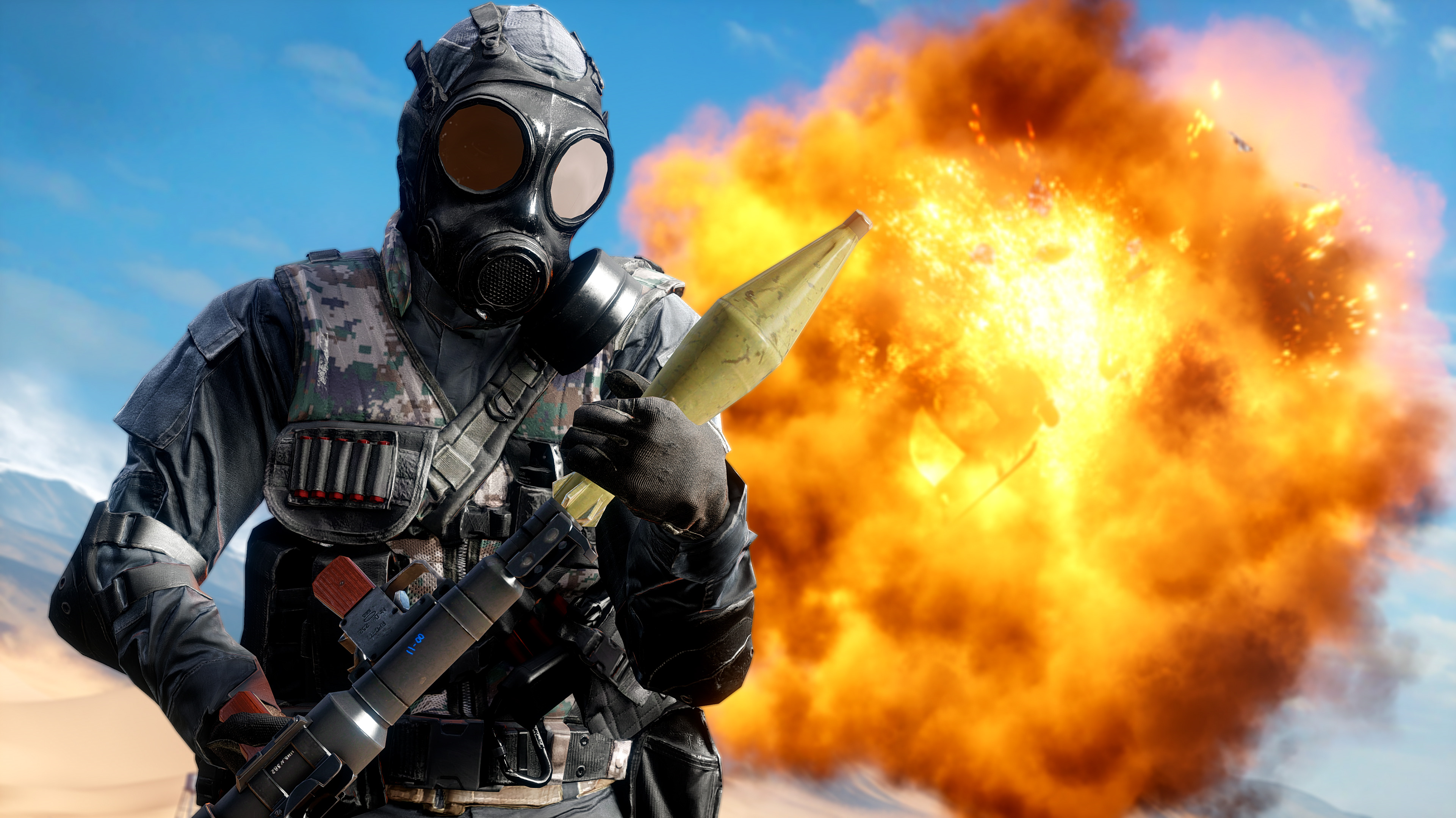 Battlefield 4 Gas Mask Png - HD Wallpaper 