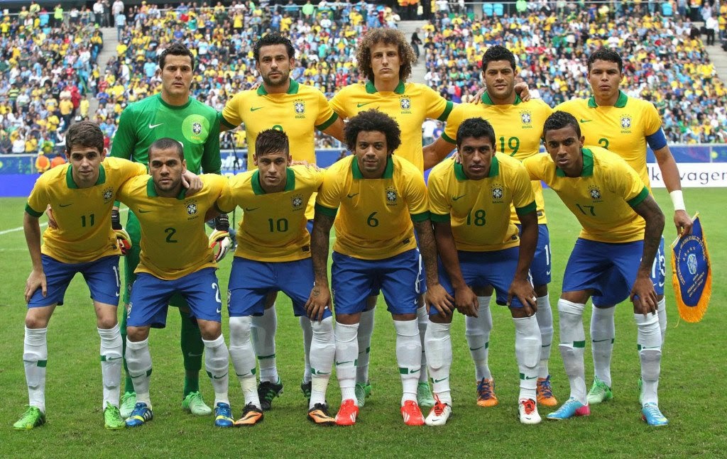 Brazil National Football Team 2014 Fifa World Cup Hd - Brazil National Team 2014 - HD Wallpaper 