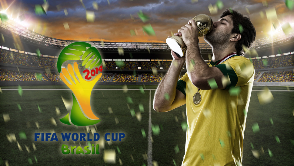 Logo, Fifa, Football, 2014, Flag, World Cup, World - 2014 Fifa World Cup - HD Wallpaper 