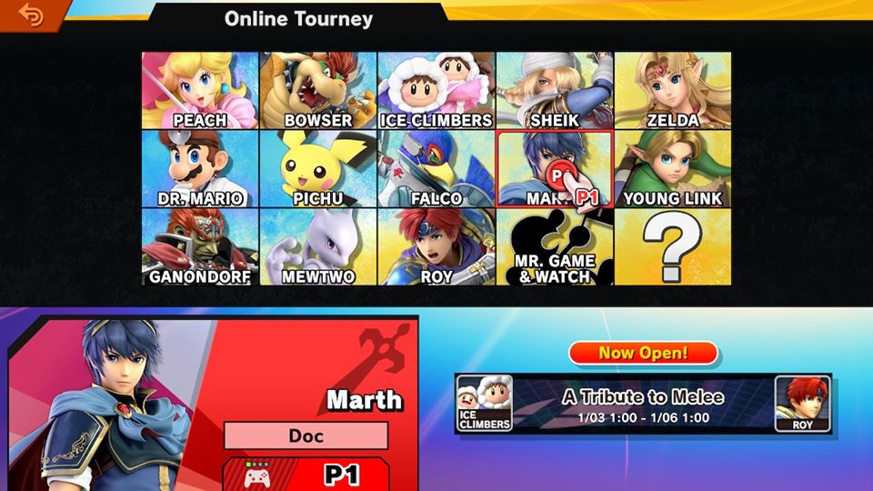 Smash Ultimate Character Screen Melee Tribute - Super Smash Bros Ultimate Melee - HD Wallpaper 