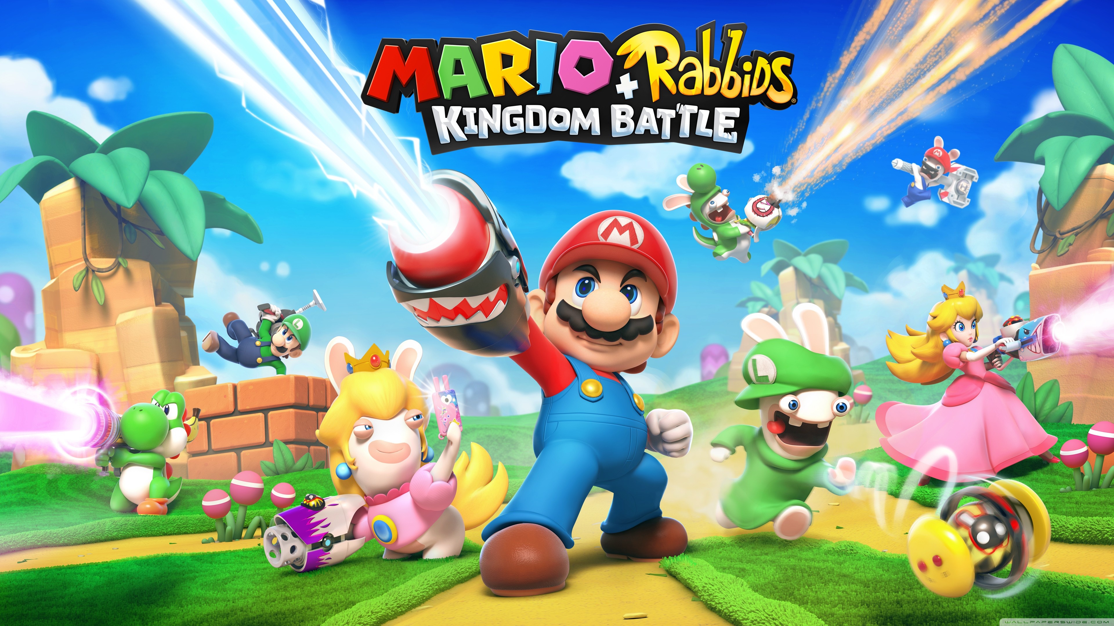Mario And Rabbids Kingdom Battle - HD Wallpaper 