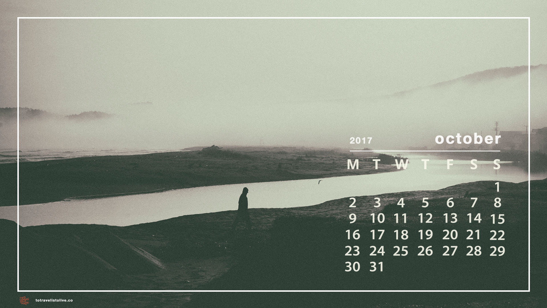 2017 October Wallpaper Calendar - HD Wallpaper 