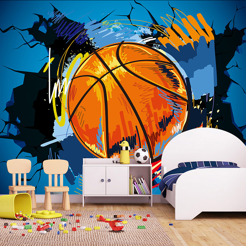 Wall Wallpaper Basketball - HD Wallpaper 