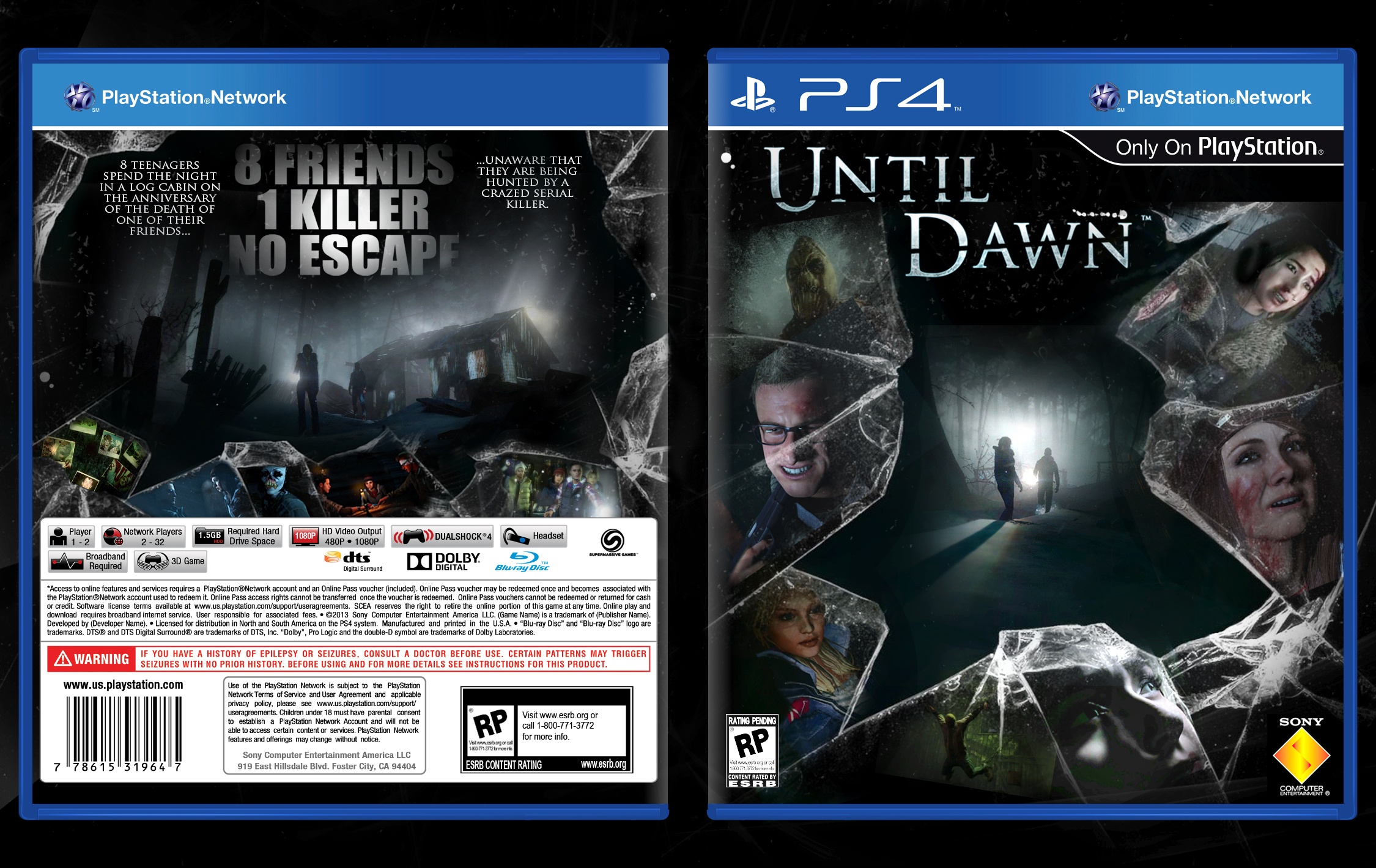 Until Dawn Box Cover - Until Dawn Ps4 Box - HD Wallpaper 