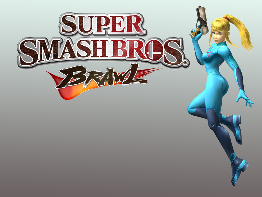 Super Smash Bros - Zero Suit Wii Samus Smash Bros Brawl - HD Wallpaper 