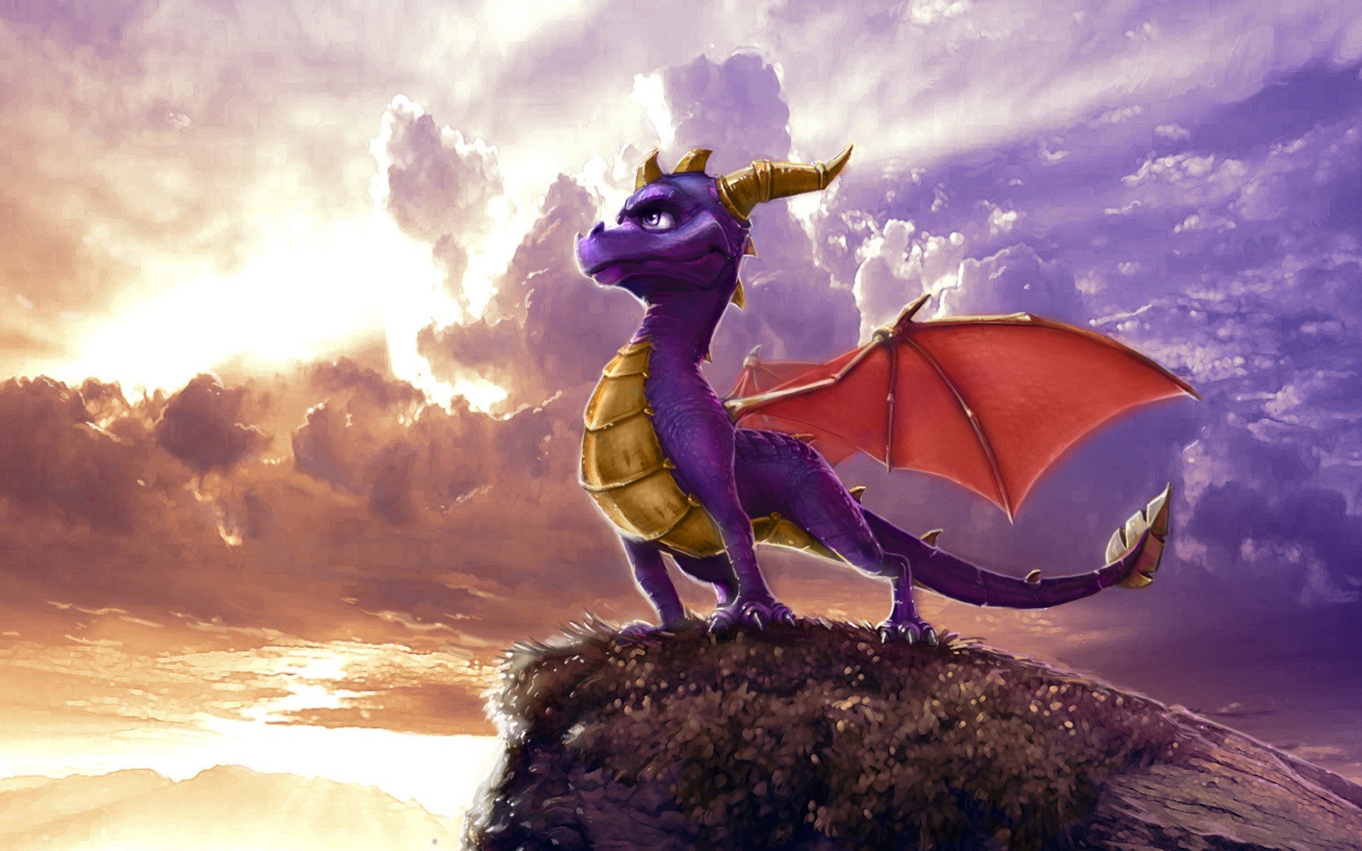 Spyro The Dragon - HD Wallpaper 