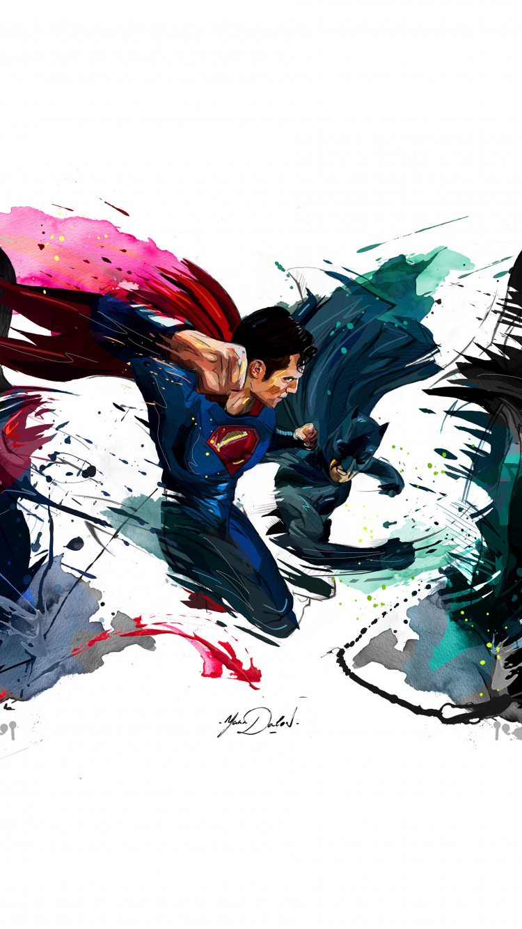 Batman Vs Superman, 4k, Sketch Artwork, Wallpaper - Batman V Superman - HD Wallpaper 
