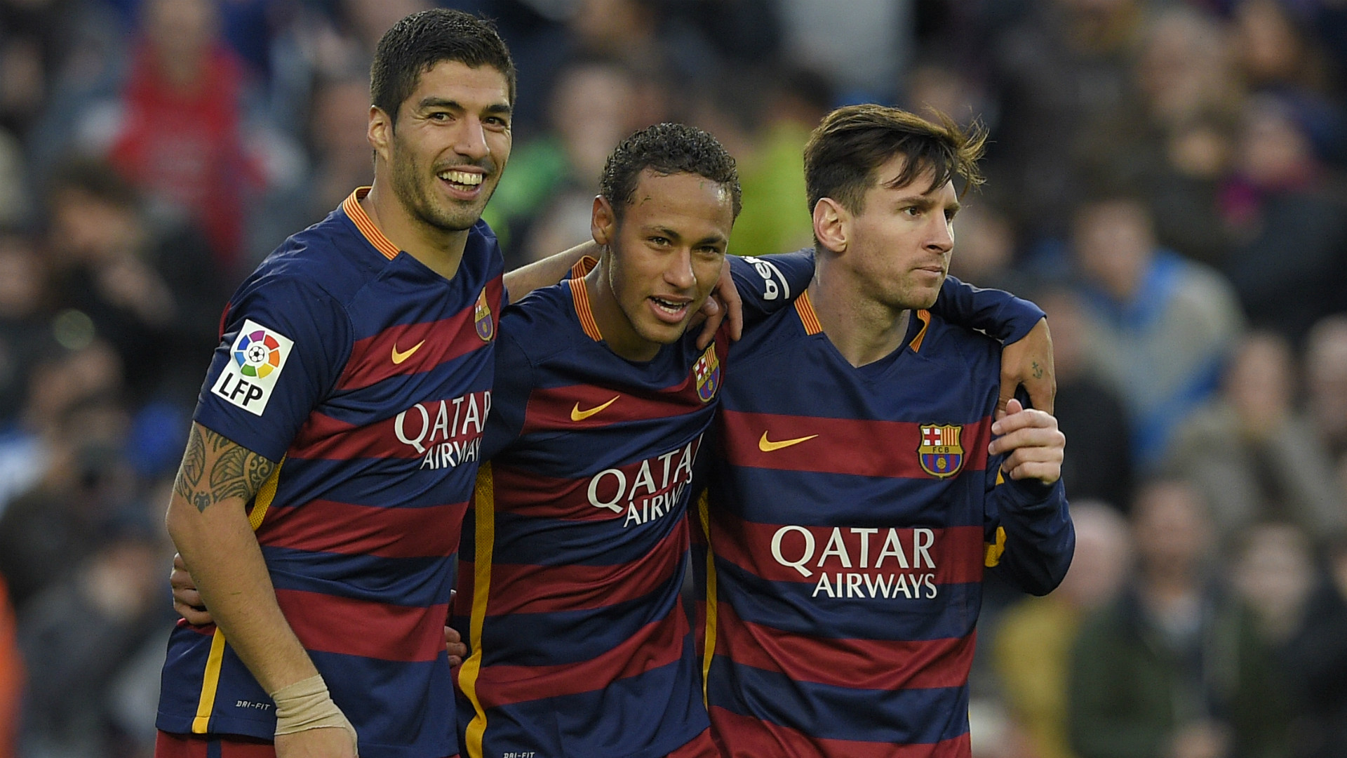 Fc Barcelona Messi Neymar And Suarez - HD Wallpaper 