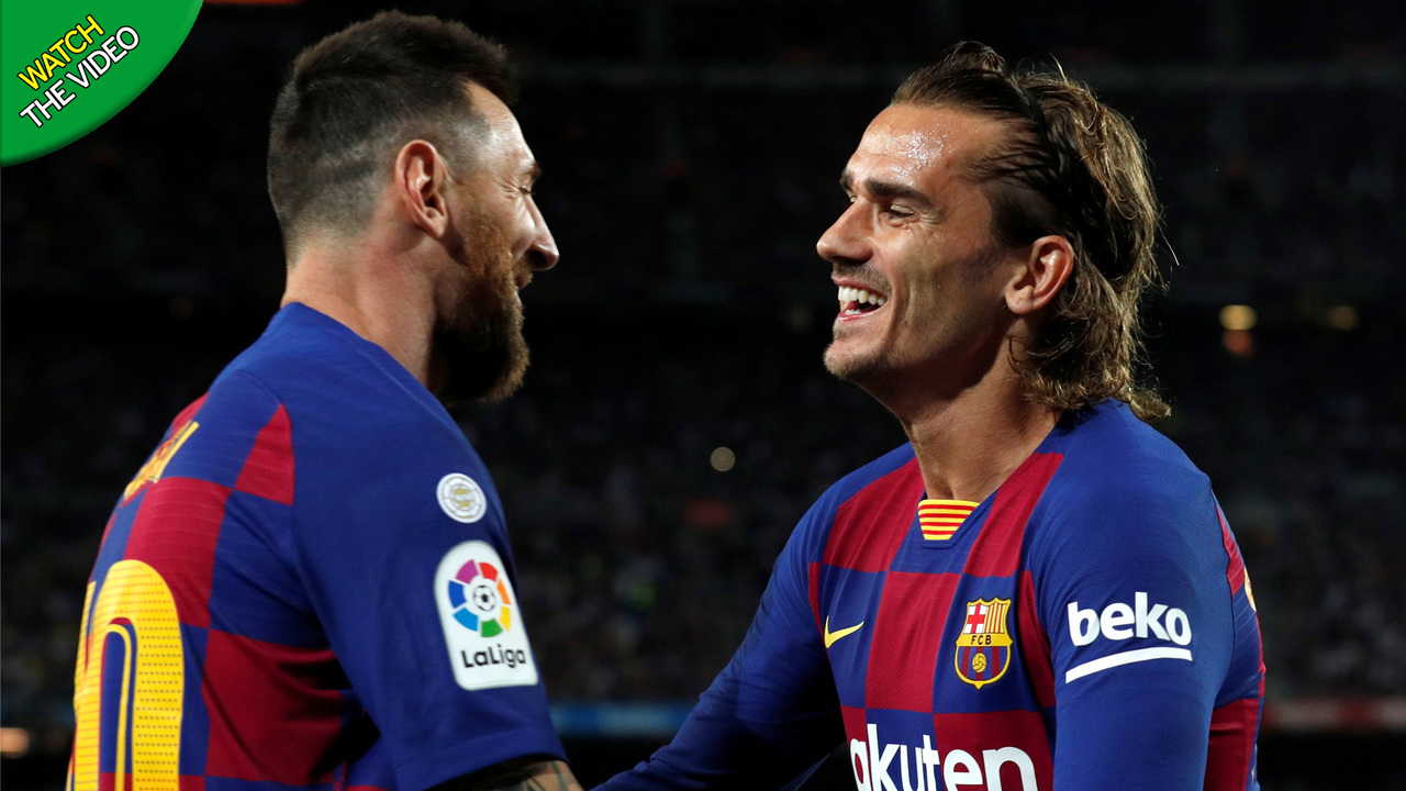 Lionel Messi And Griezmann - HD Wallpaper 