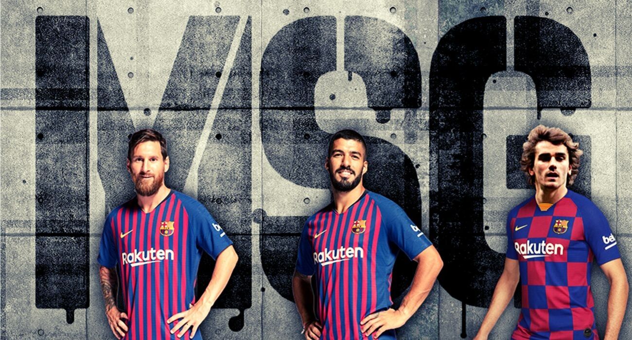 Messi And Suarez And Griezmann - HD Wallpaper 