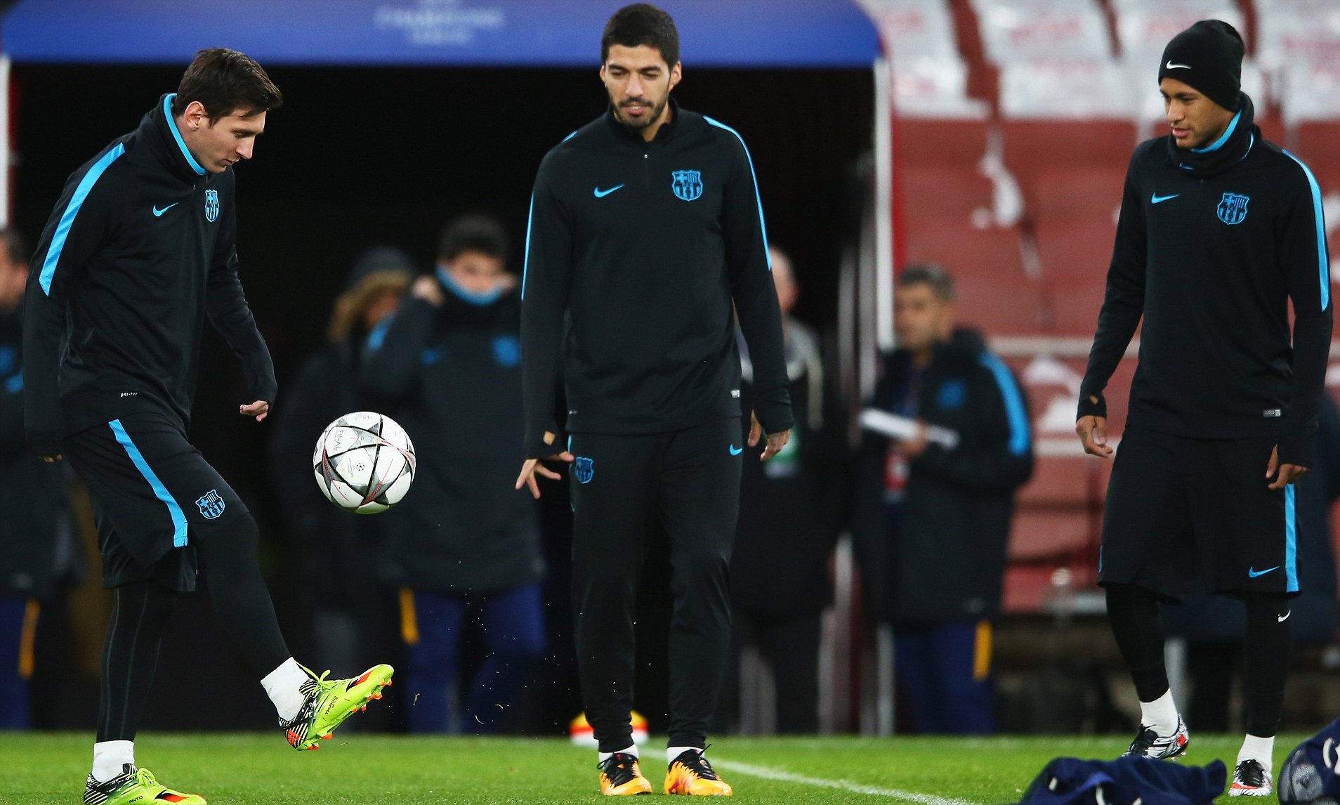Messi Suarez Neymar Barc - HD Wallpaper 