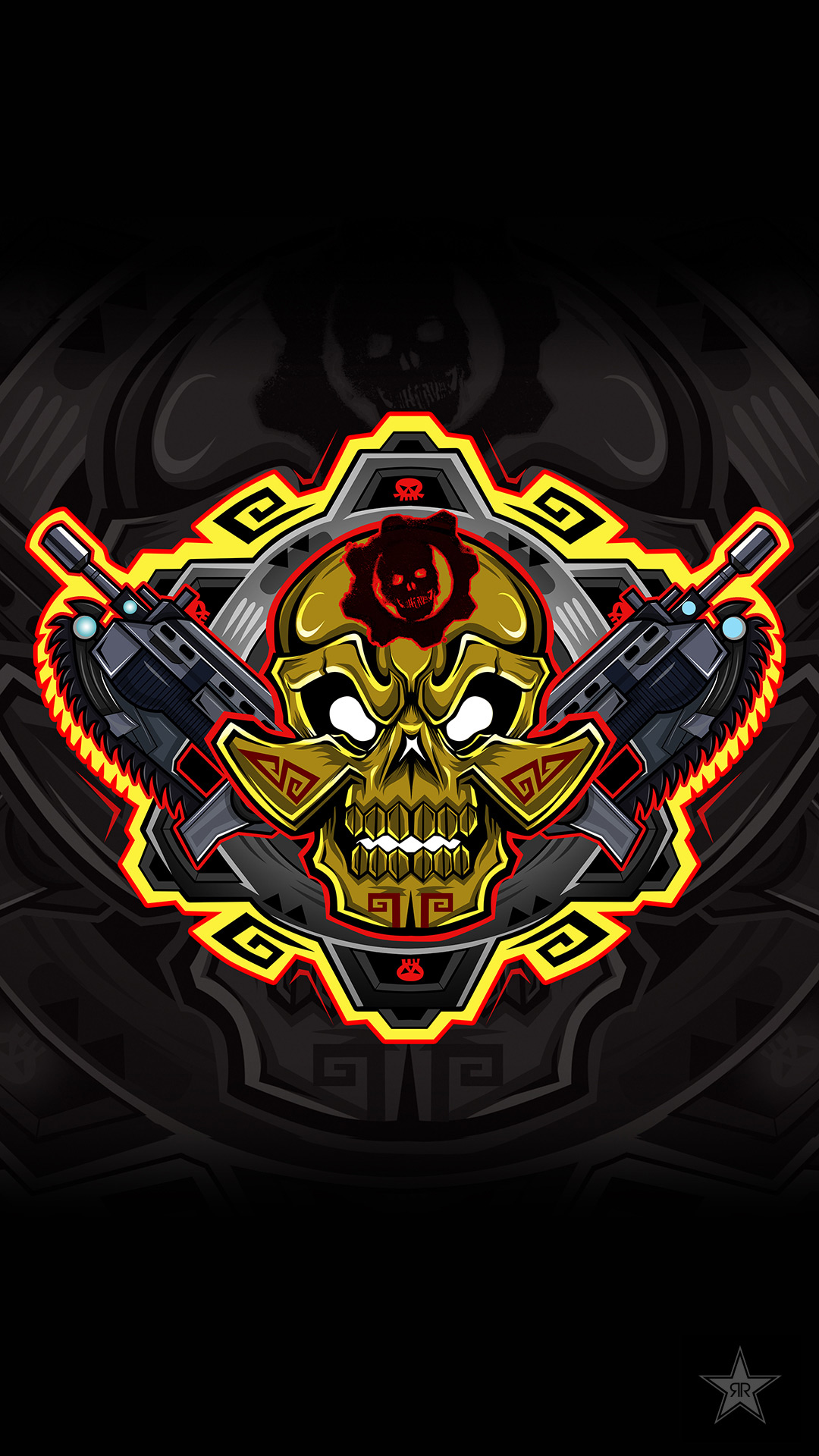 Gears Of War Rockstar Skulls - HD Wallpaper 