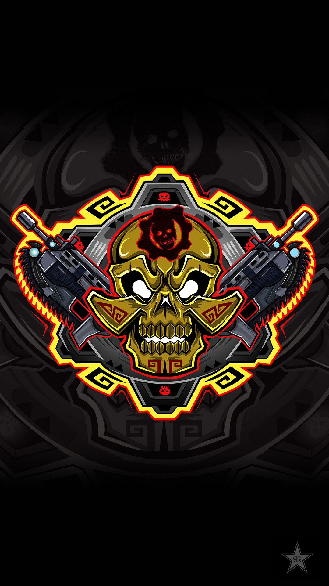 Gears Of War Rockstar Skulls - HD Wallpaper 