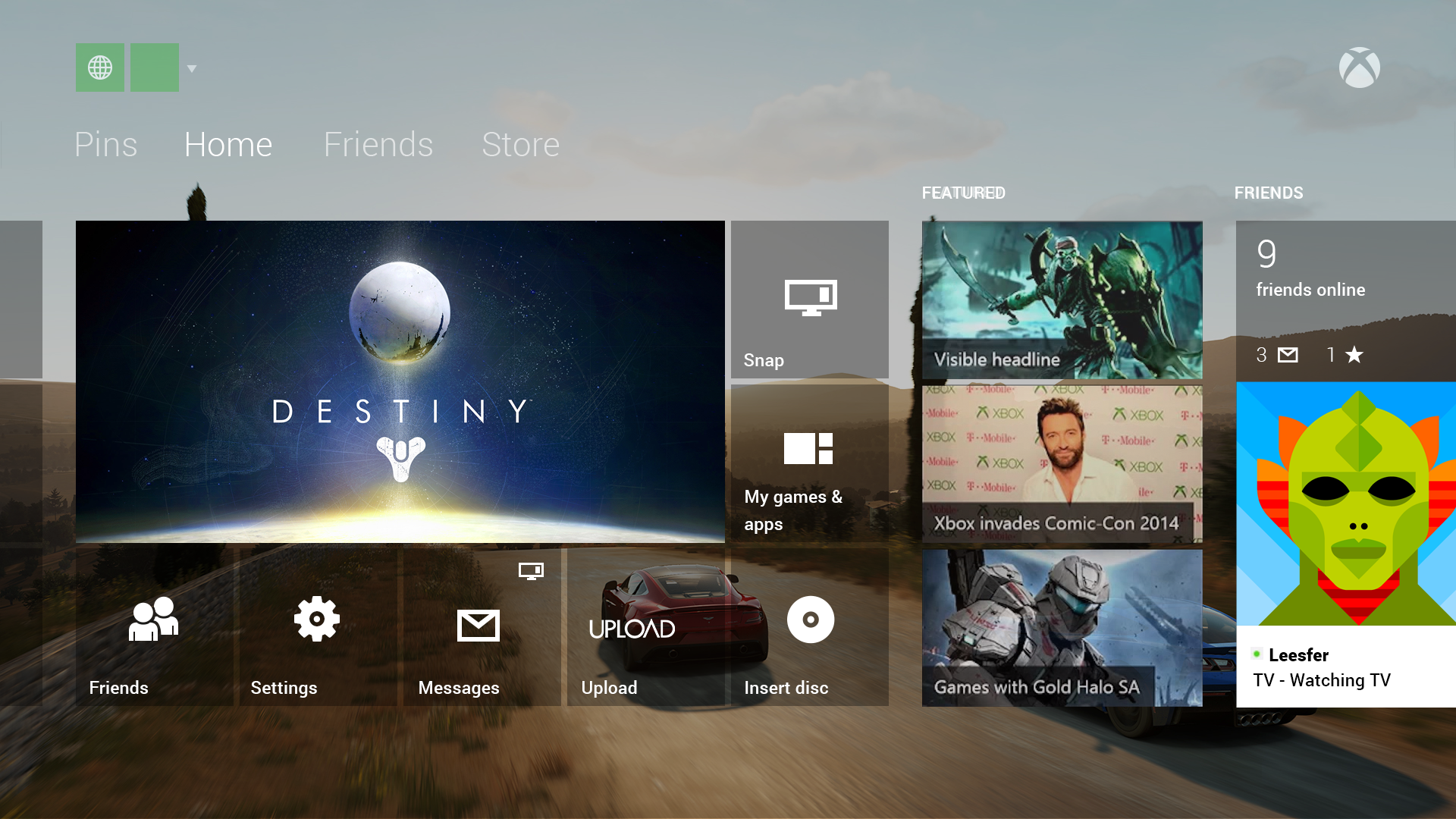 Xbox One S Dashboard - HD Wallpaper 