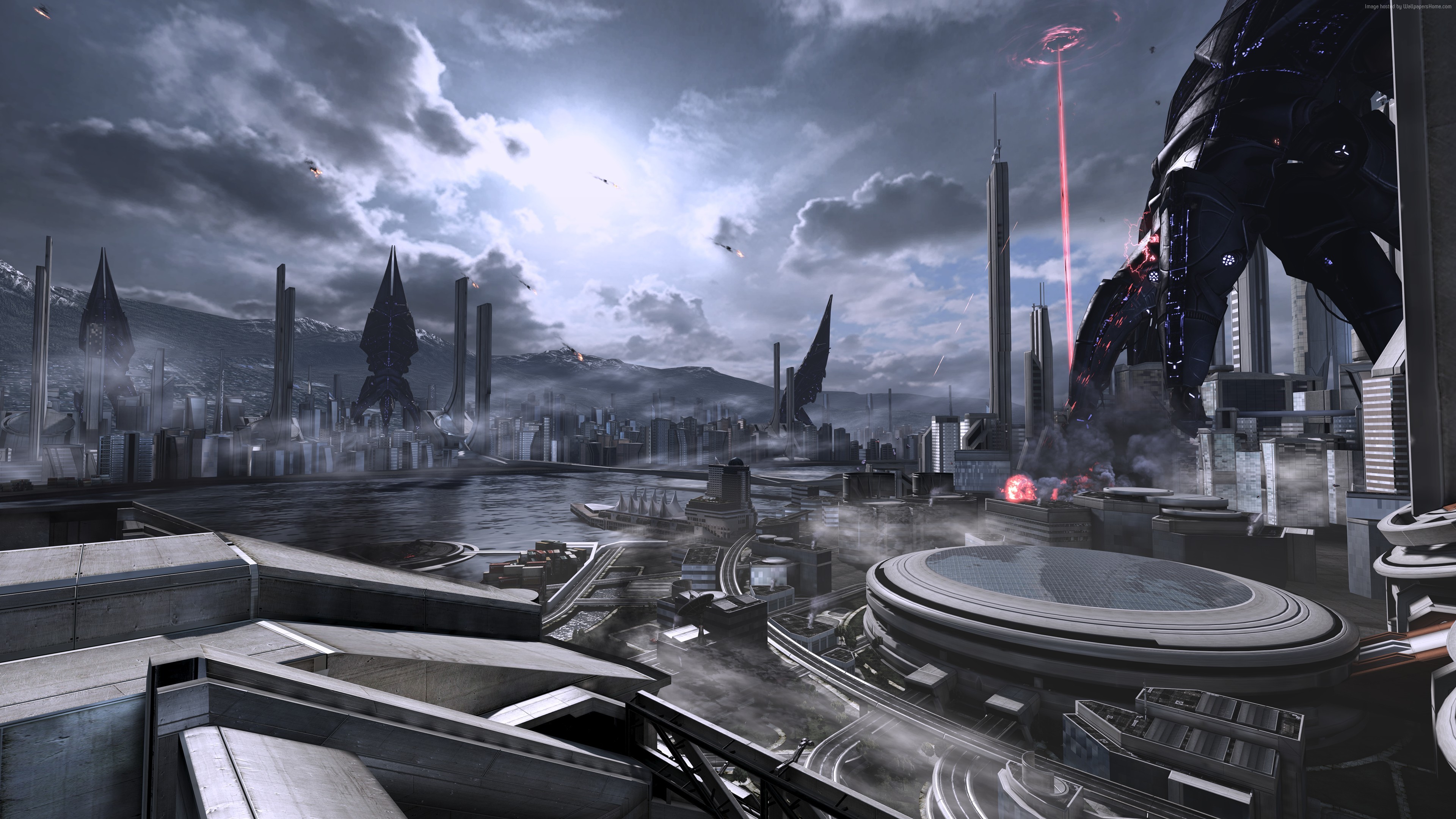 Mass Effect 3 Building - HD Wallpaper 