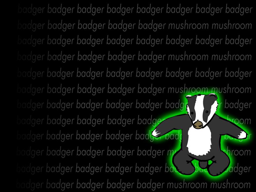 Badger Badger Badger - HD Wallpaper 