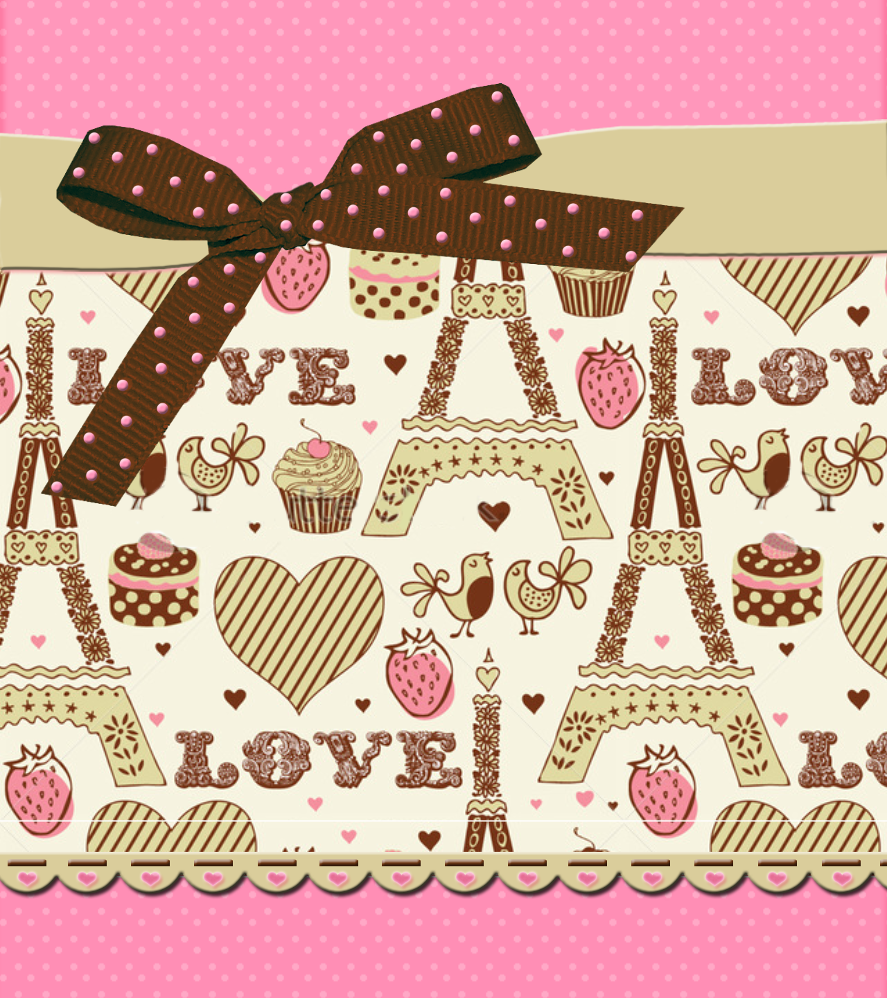 Love Paris Cupcakes - Wallpaper - HD Wallpaper 