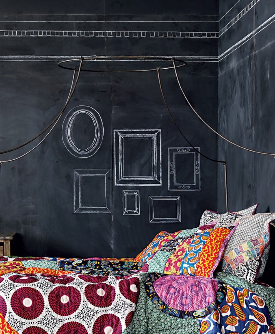Chalkboard Wall In A Bedroom - HD Wallpaper 