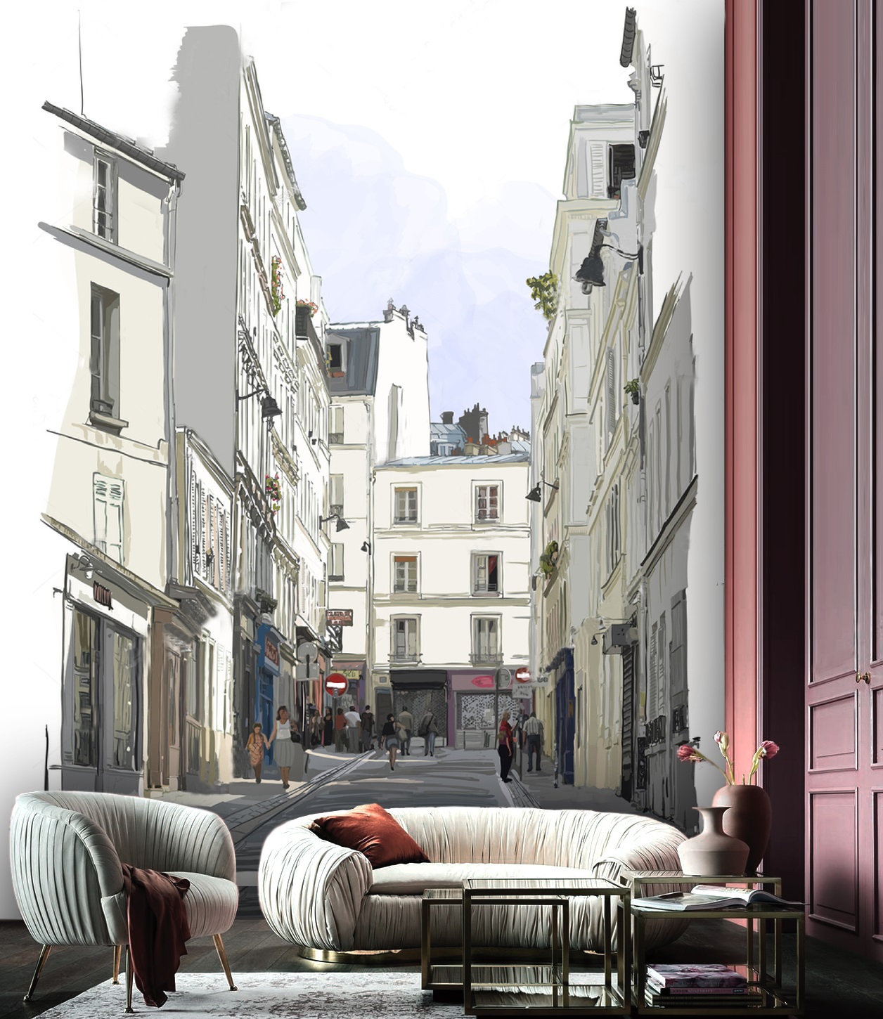 Mural Wallpaper France Street - HD Wallpaper 