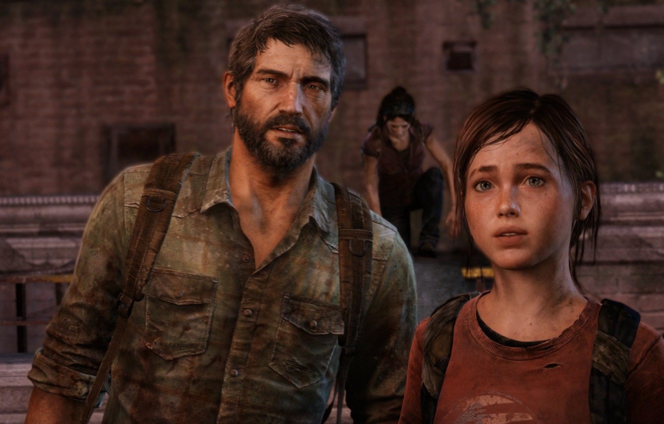 Photo Wallpaper Ellie, The Last Of Us, Joel, Joel, - Last Of Us Game - HD Wallpaper 