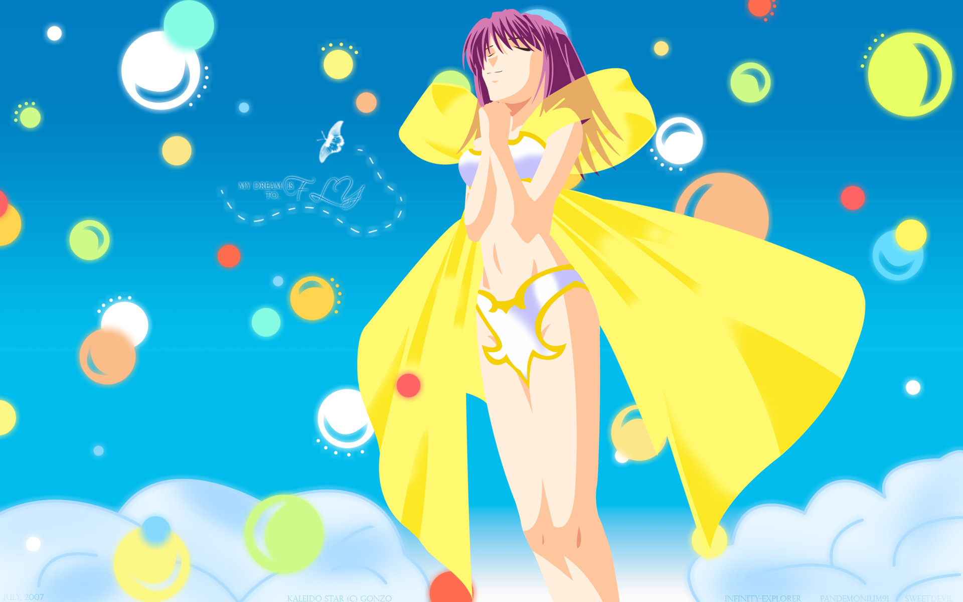 Gonzo, Kaleido Star, Sora Naegino, Vector Art Wallpaper - Kaleido Star - HD Wallpaper 