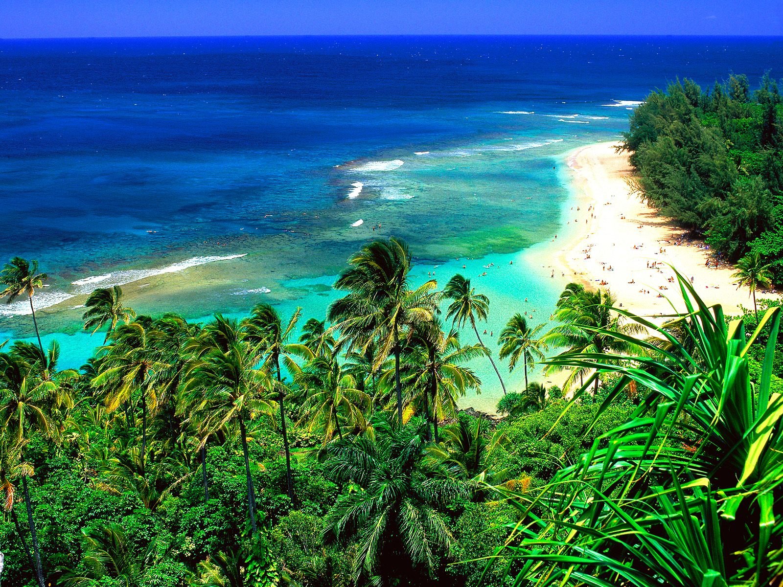 Kee De Praia, Praia - Hawaiian Islands Kauai - HD Wallpaper 