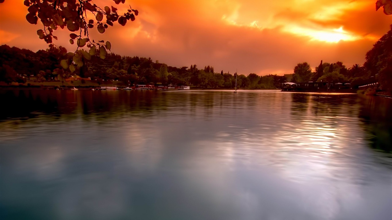 Papéis De Parede De Paisagens Calmas Do Lago Calmo - Calm Lake Hd - HD Wallpaper 