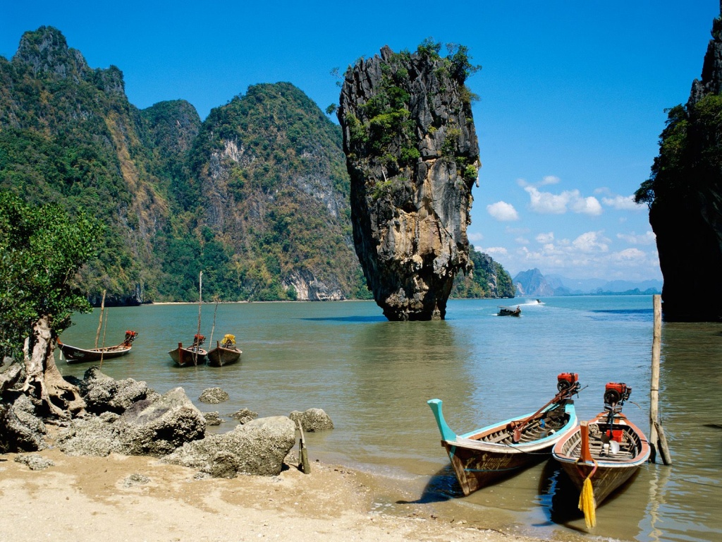 Thailand, Sea, And Beach Image - Thailand Famous Beach - HD Wallpaper 