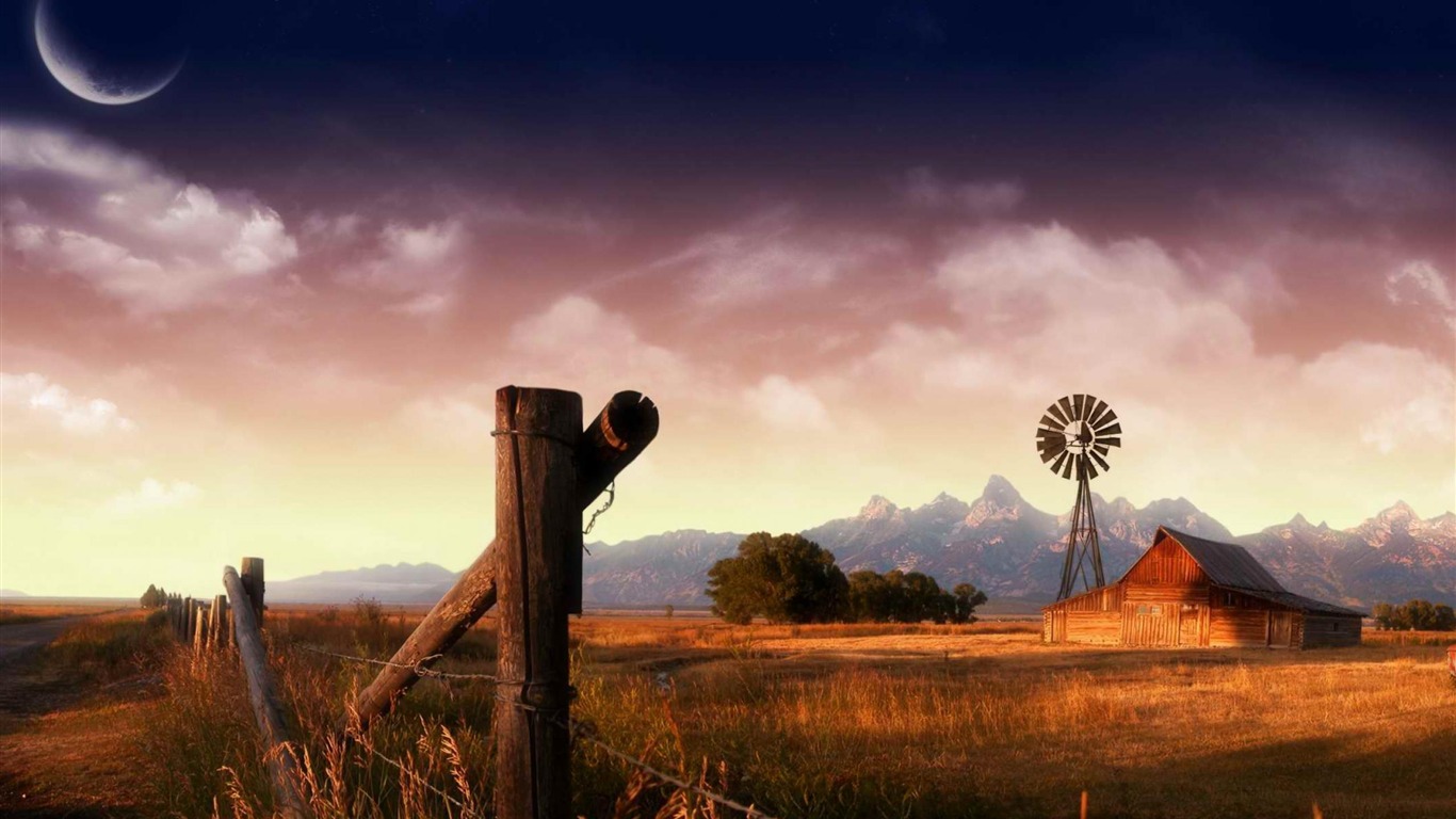 Farmland-nature Scenery Wallpaper2012 - Country Farm Background - HD Wallpaper 