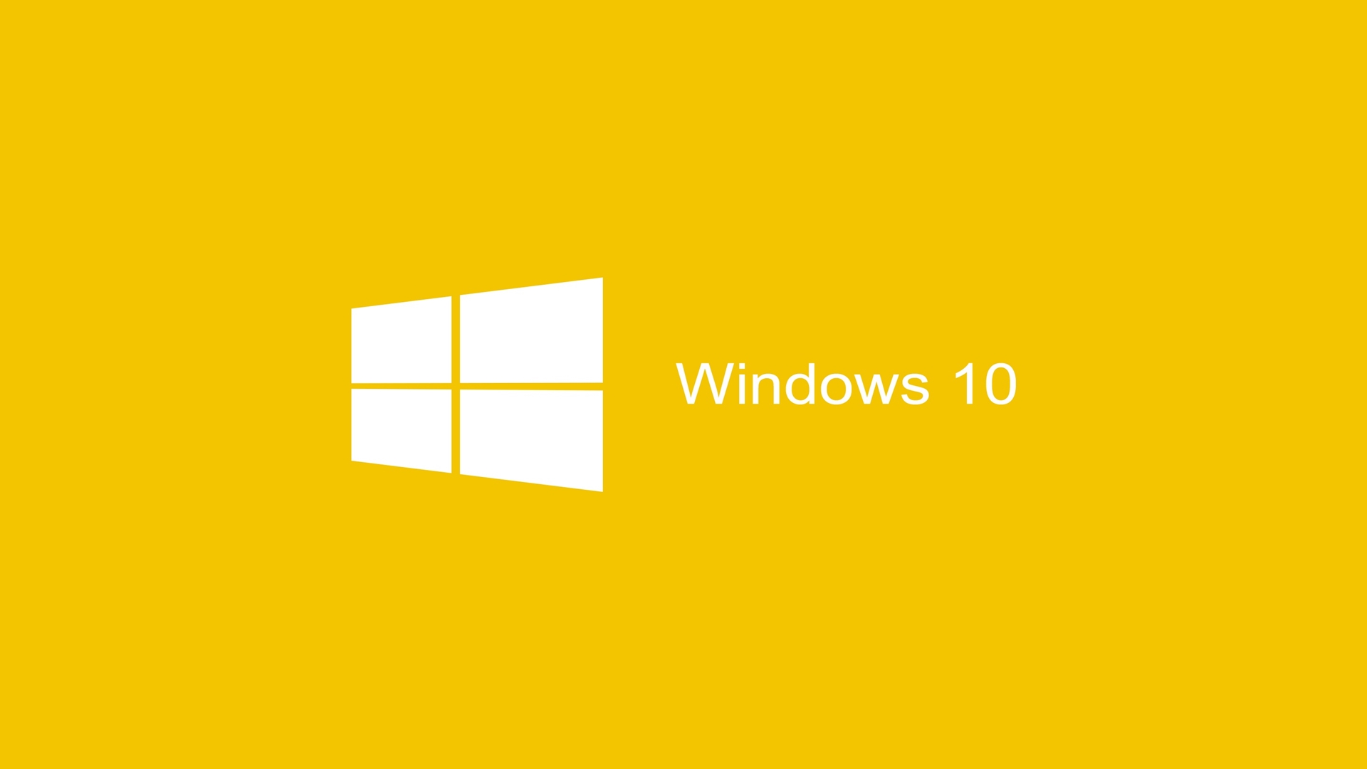 Yellow Flat Wallpaper Windows 10 Hd - Windows 10 Wallpaper Yellow - HD Wallpaper 