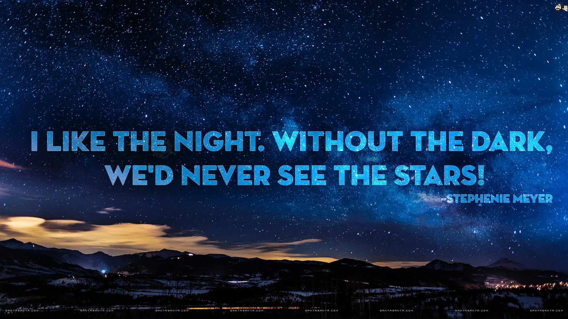 Good Night Quote By Stephenie Meyer Wallpaper - L Eleganza Delle Stelle - HD Wallpaper 