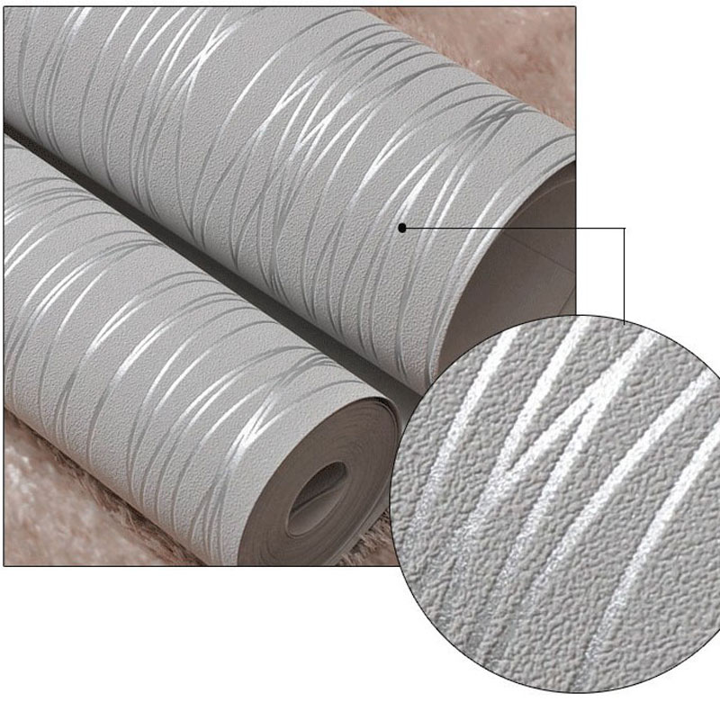 Non-woven Fashion Thin Flocking Vertical Stripes Wallpaper - Thin Flocking Vertical Striped - HD Wallpaper 