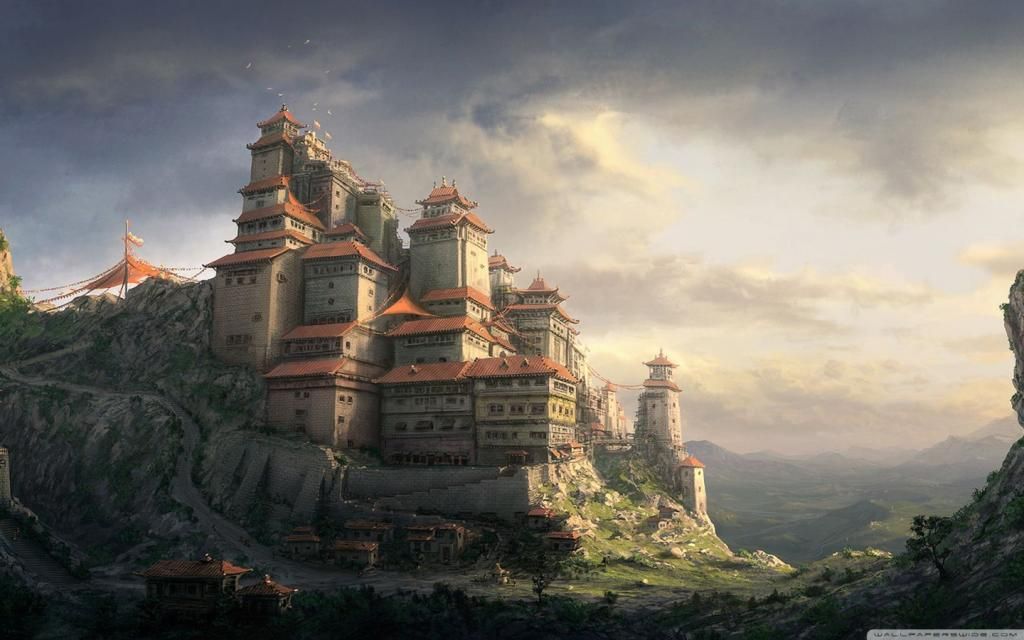 Chinese Monastery - HD Wallpaper 