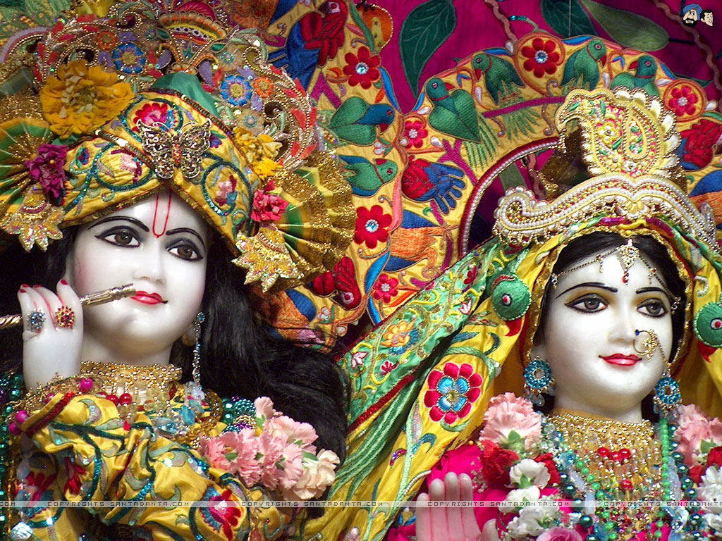 Santa Banta God Wallpaper - Iskcon Krishna - HD Wallpaper 