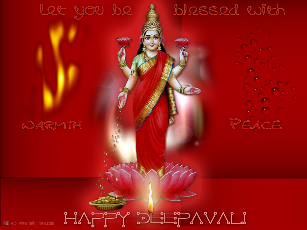 Santa Banta God Wallpaper - Happy Diwali Laxmi Mata - HD Wallpaper 