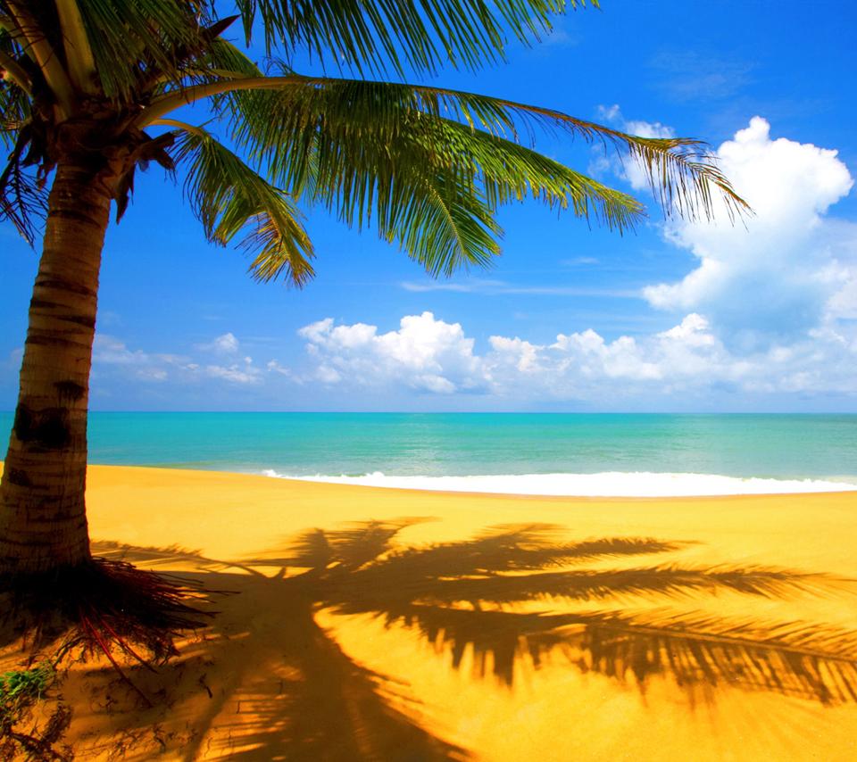 Beautiful Beach Scene - HD Wallpaper 