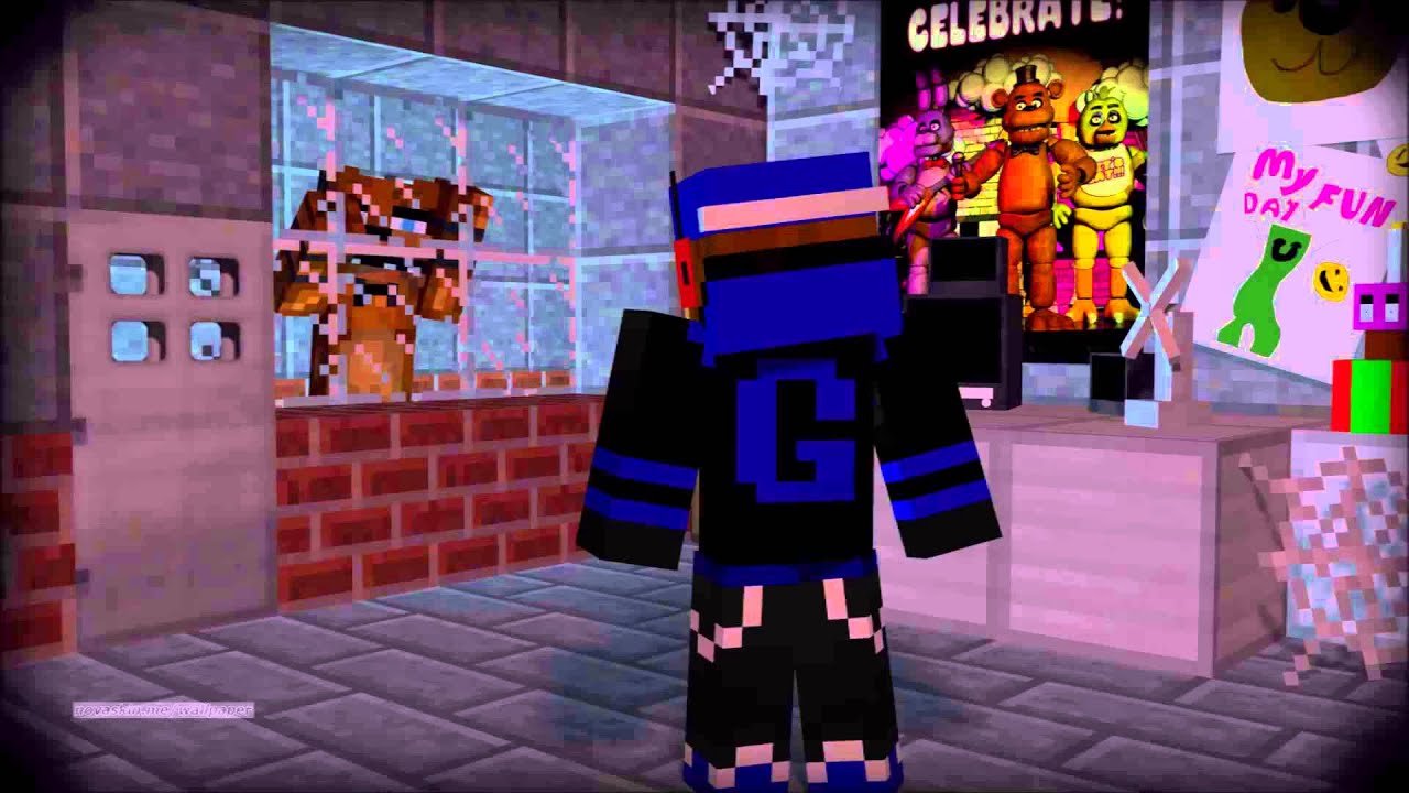 Minecraft Five Nights At Freddy's V - HD Wallpaper 