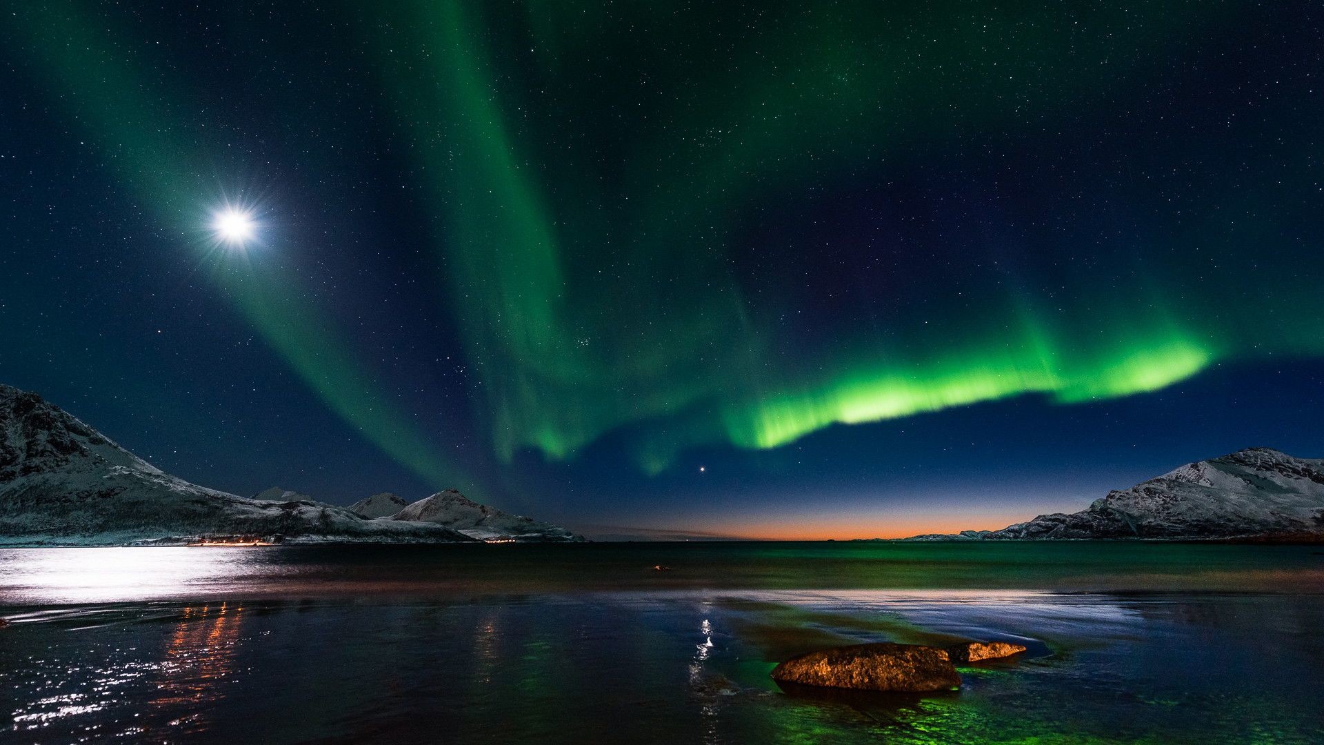 Nature Landscape Aurora Borealis Hd Wallpaper 
 Data - Norway Northern Lights Hd - HD Wallpaper 