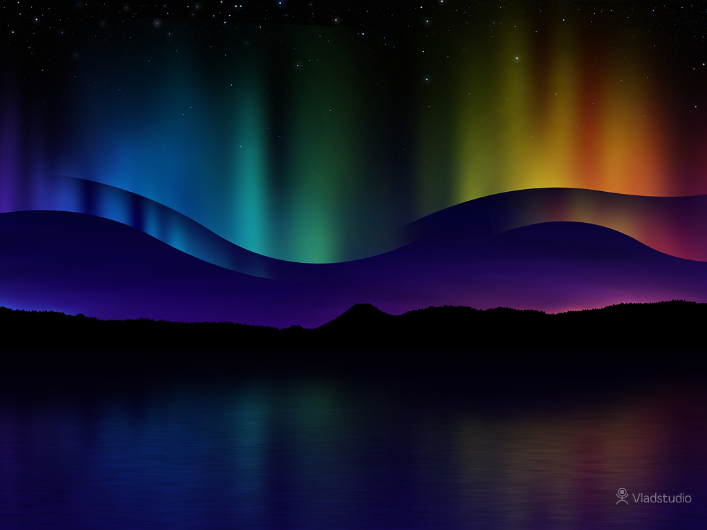 Northern Lights Wallpaper Page 3 Of - Northern Lights Background Design - HD Wallpaper 