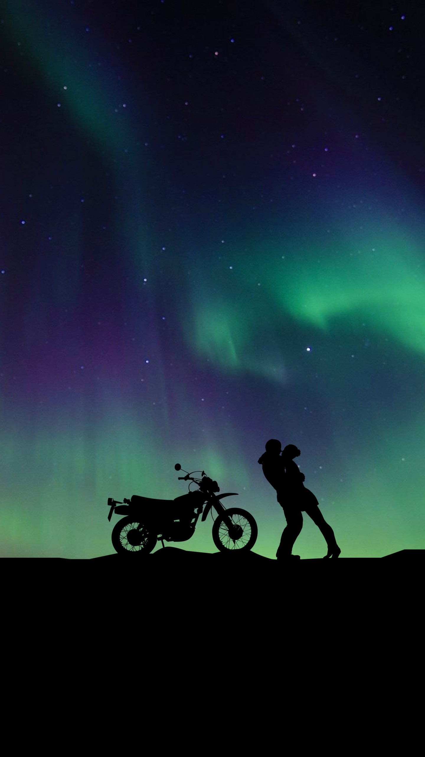 Aurora Borealis Couples - HD Wallpaper 