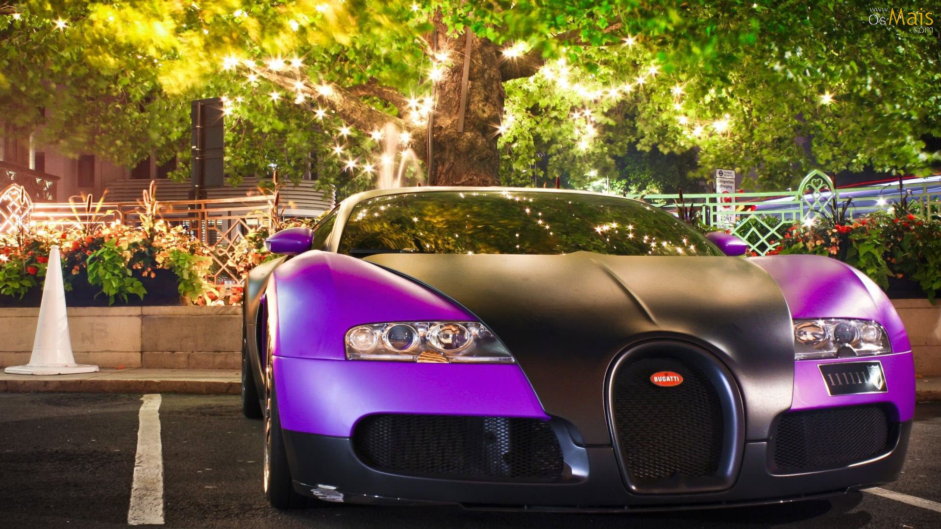 Purple Bugatti Veyron Super Sport - HD Wallpaper 